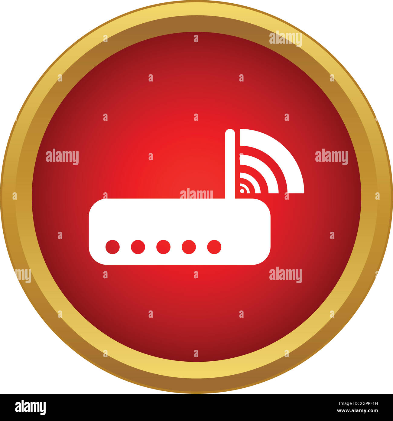 Router icon in simple style Stock Vector Image & Art - Alamy