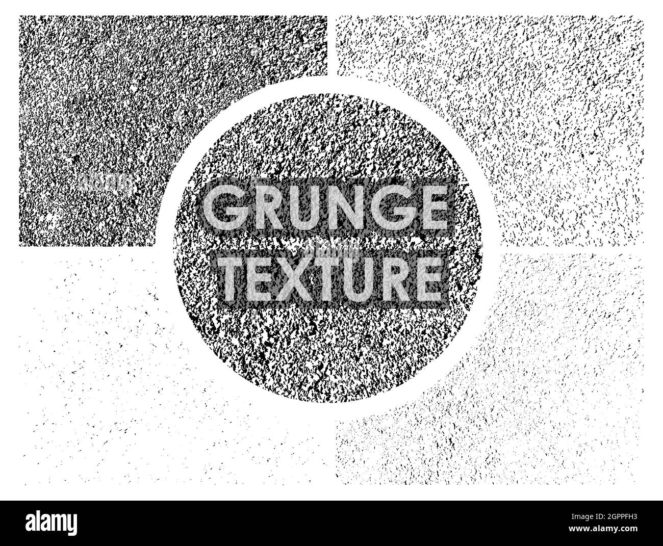 set of dirty grunge textures with different number of spots on ...