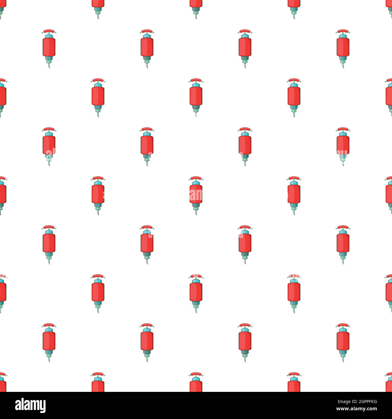 Detonator pattern, cartoon style Stock Vector