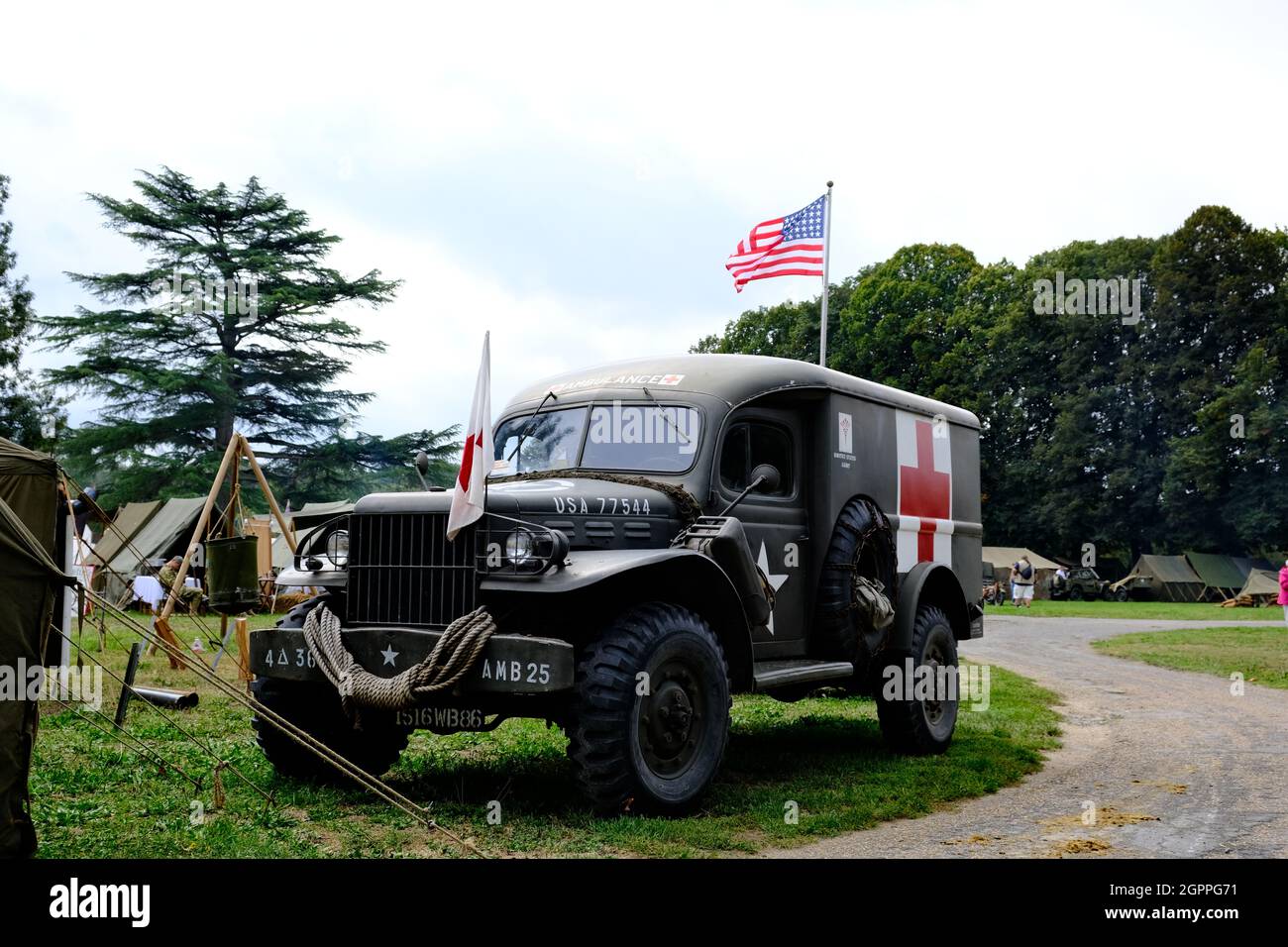 US medical military truck Stock Photo