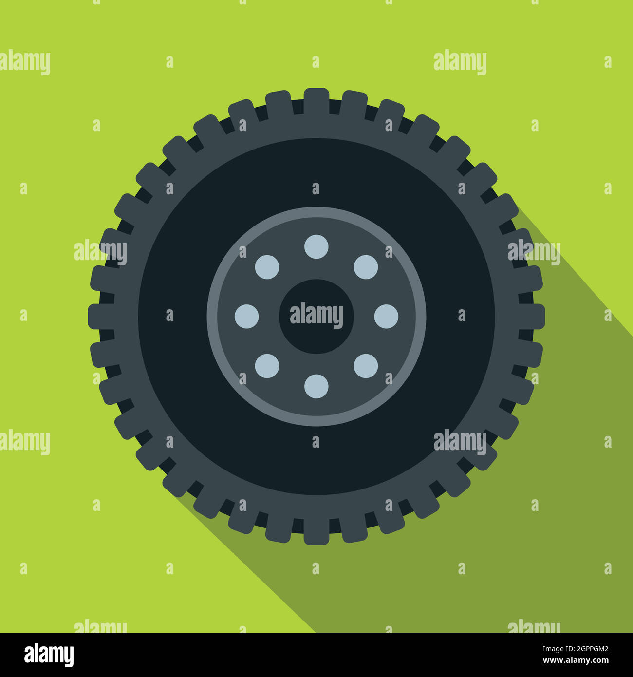 Metal gear icon, flat style Stock Vector Image & Art - Alamy