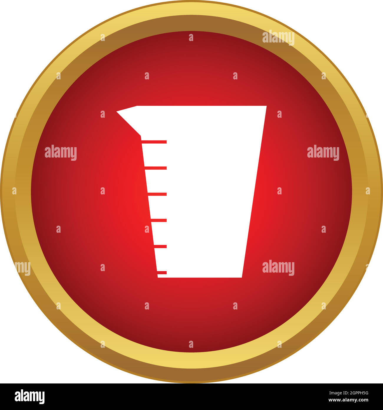 Measuring cup icon in simple style Stock Vector