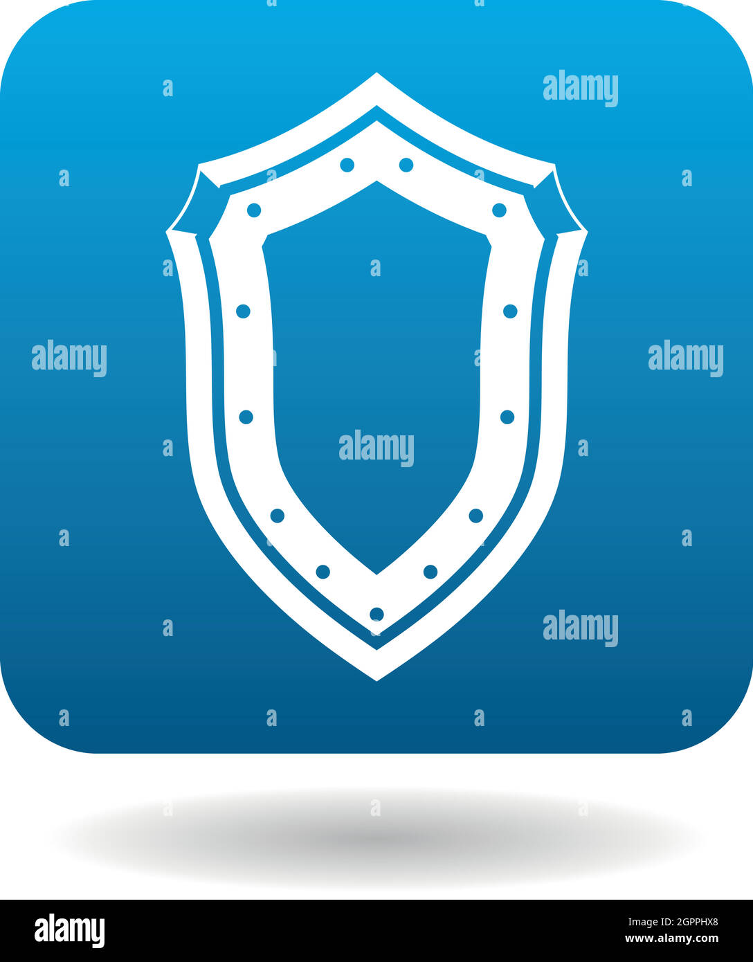 Shield icon, simple style Stock Vector Image & Art - Alamy