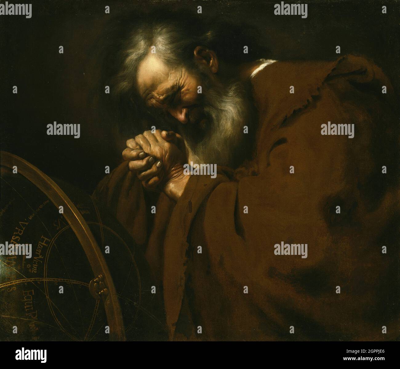 Heraclitus, the Weeping Philosopher, c. 1630. Stock Photo