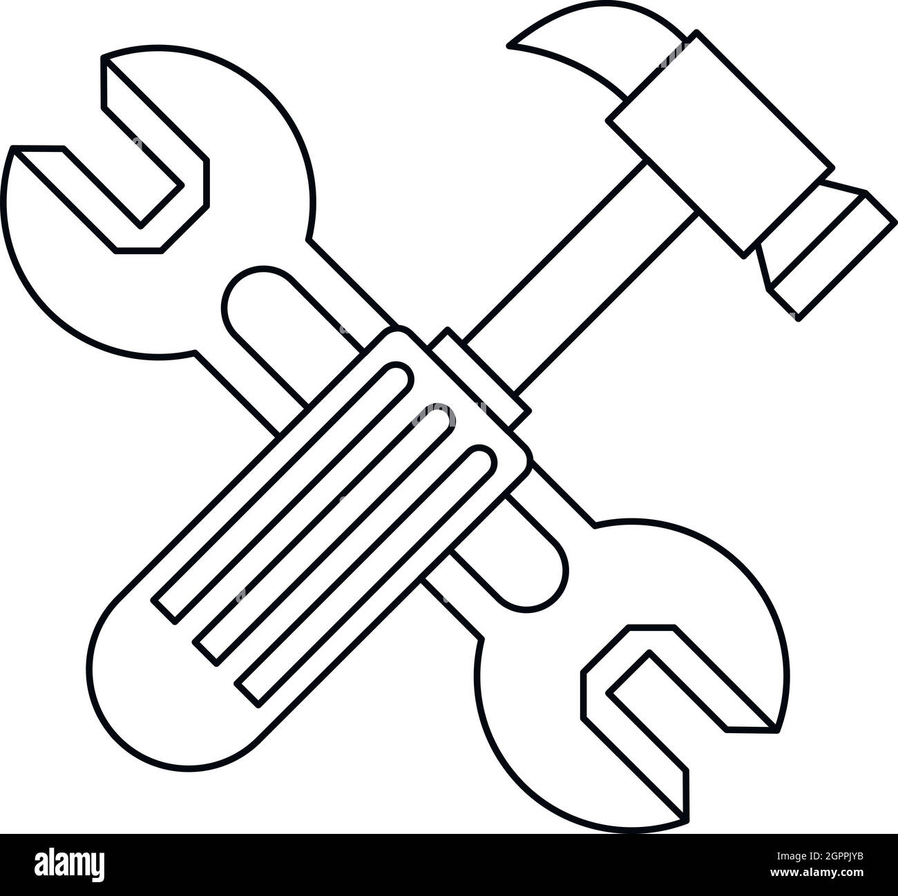 Outline toolbox Stock Vector Images Alamy