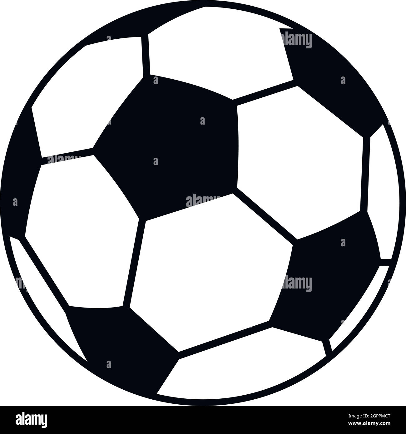 Soccer ball icon, simple style Stock Vector Image & Art Alamy