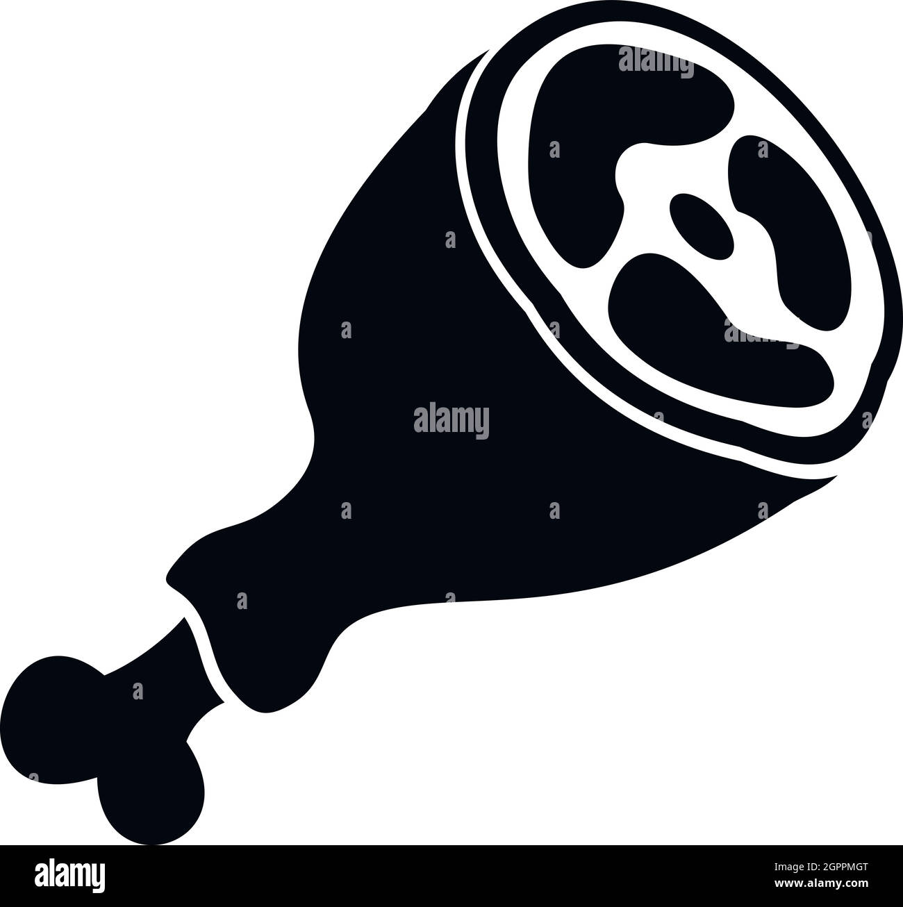 Meat steak icon simple Cut Out Stock Images & Pictures - Alamy