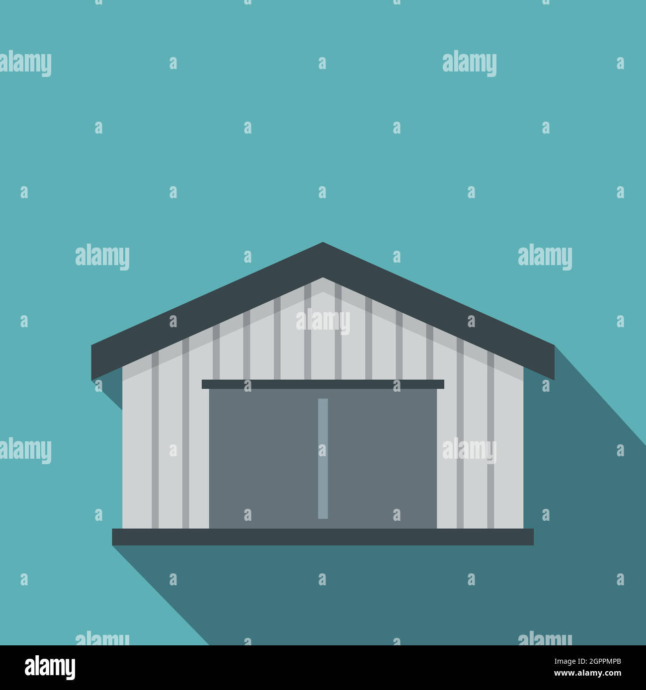 Garage icon, flat style Stock Vector Image & Art - Alamy