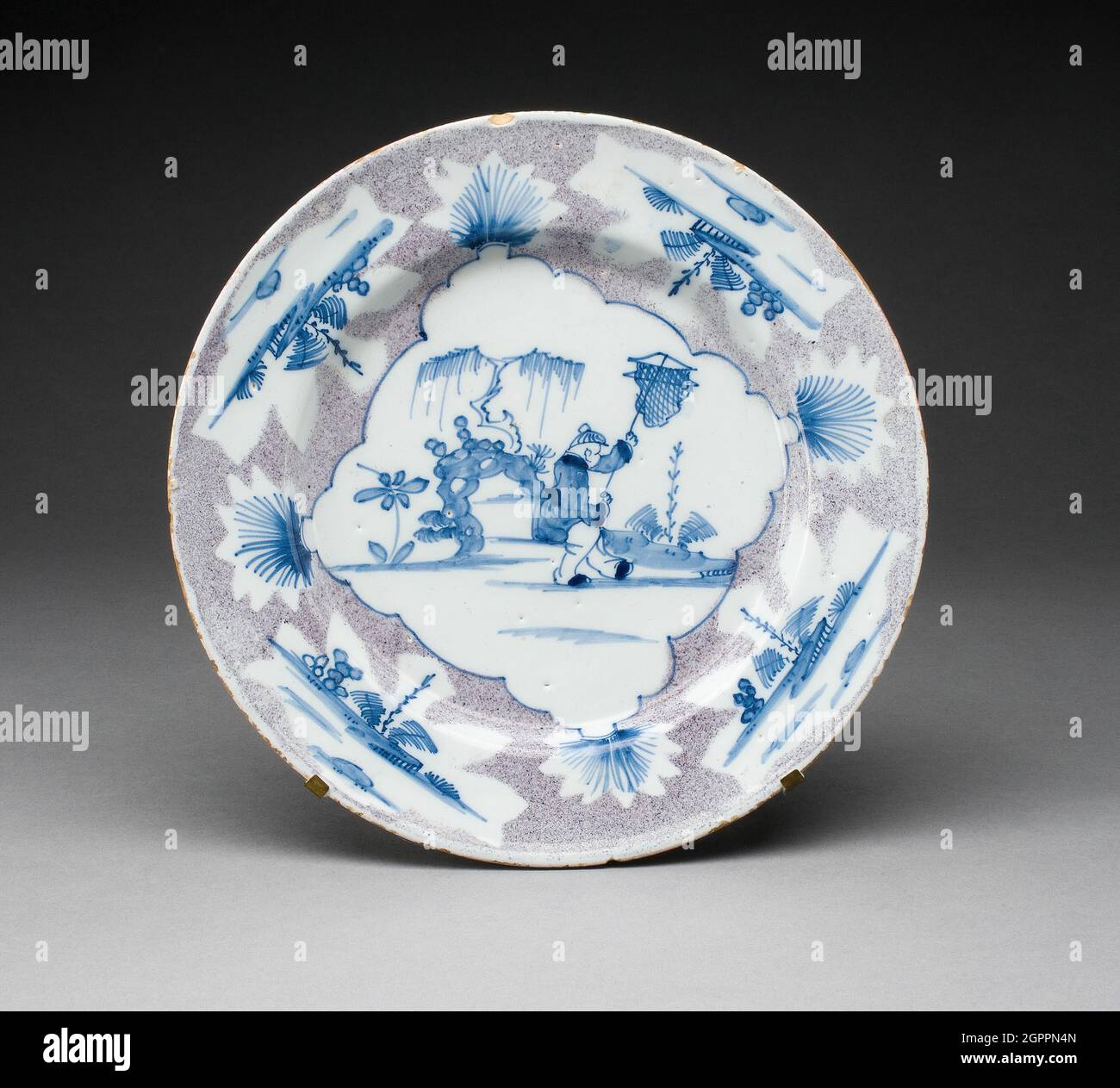 Plate, Bristol, c. 1750 Stock Photo Alamy
