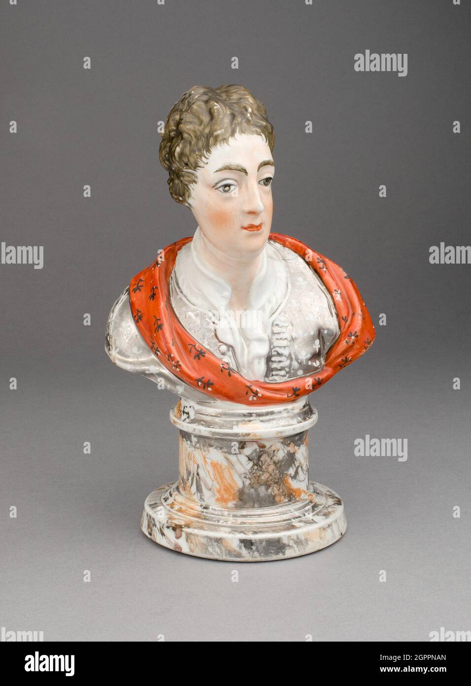 Bust of a Man, Staffordshire, 1810/20. Stock Photo