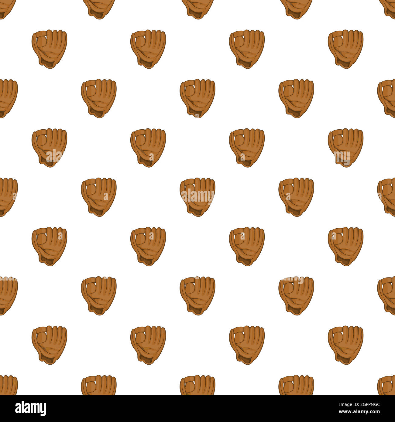 Baseball glove pattern, cartoon style Stock Vector Image & Art Alamy