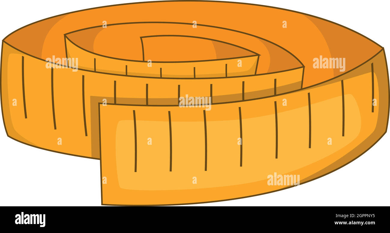 Measuring tape icon, cartoon style Stock Vector Image & Art Alamy