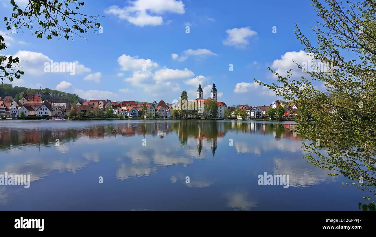 The City Of Bad Waldsee From Above Stock Photo - Alamy