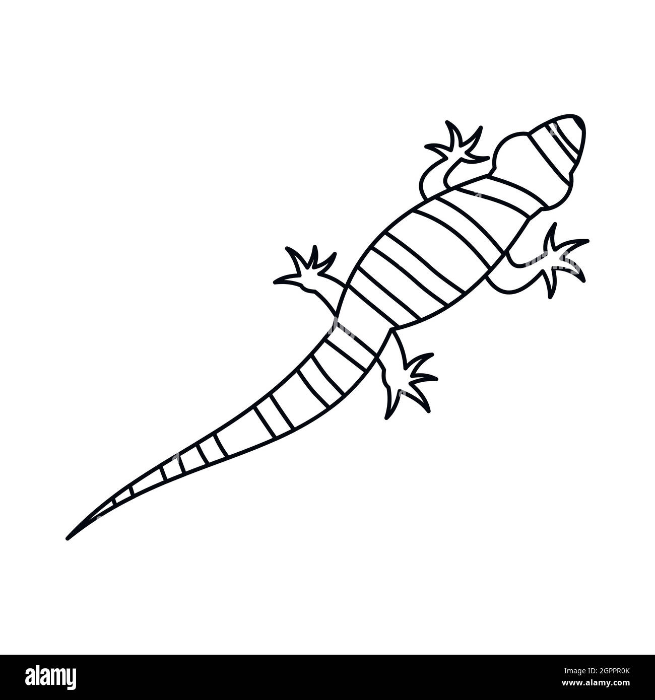 Lizard icon, outline style Stock Vector Image & Art - Alamy