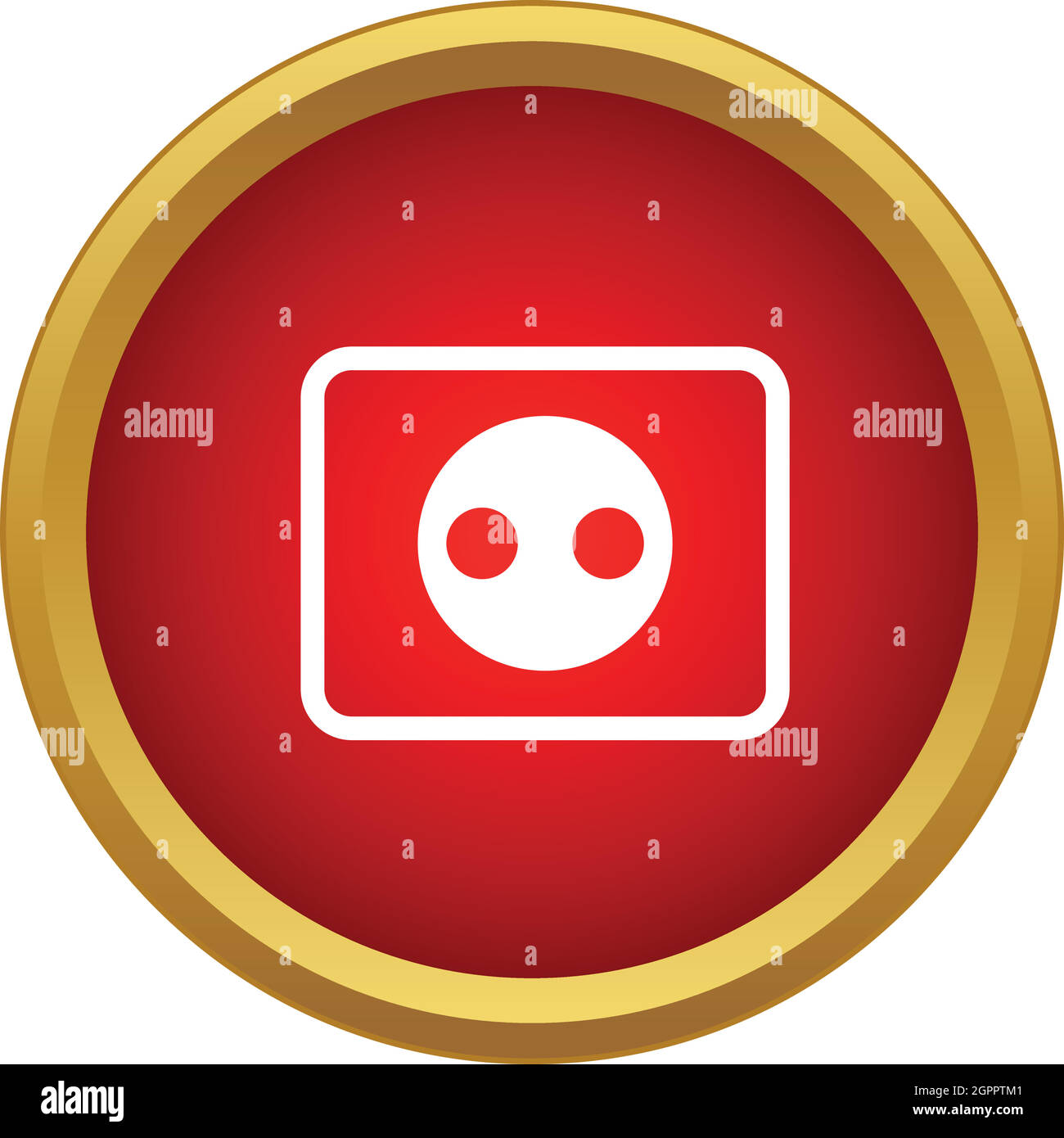 Outlet icon, simple style Stock Vector