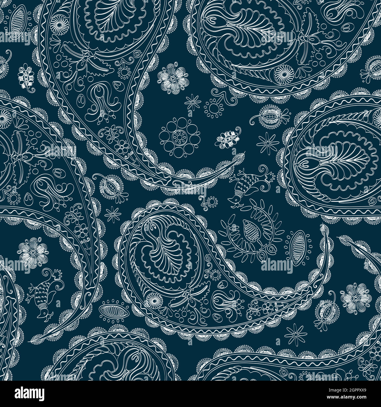 Floral paisley design 2 Stock Vector