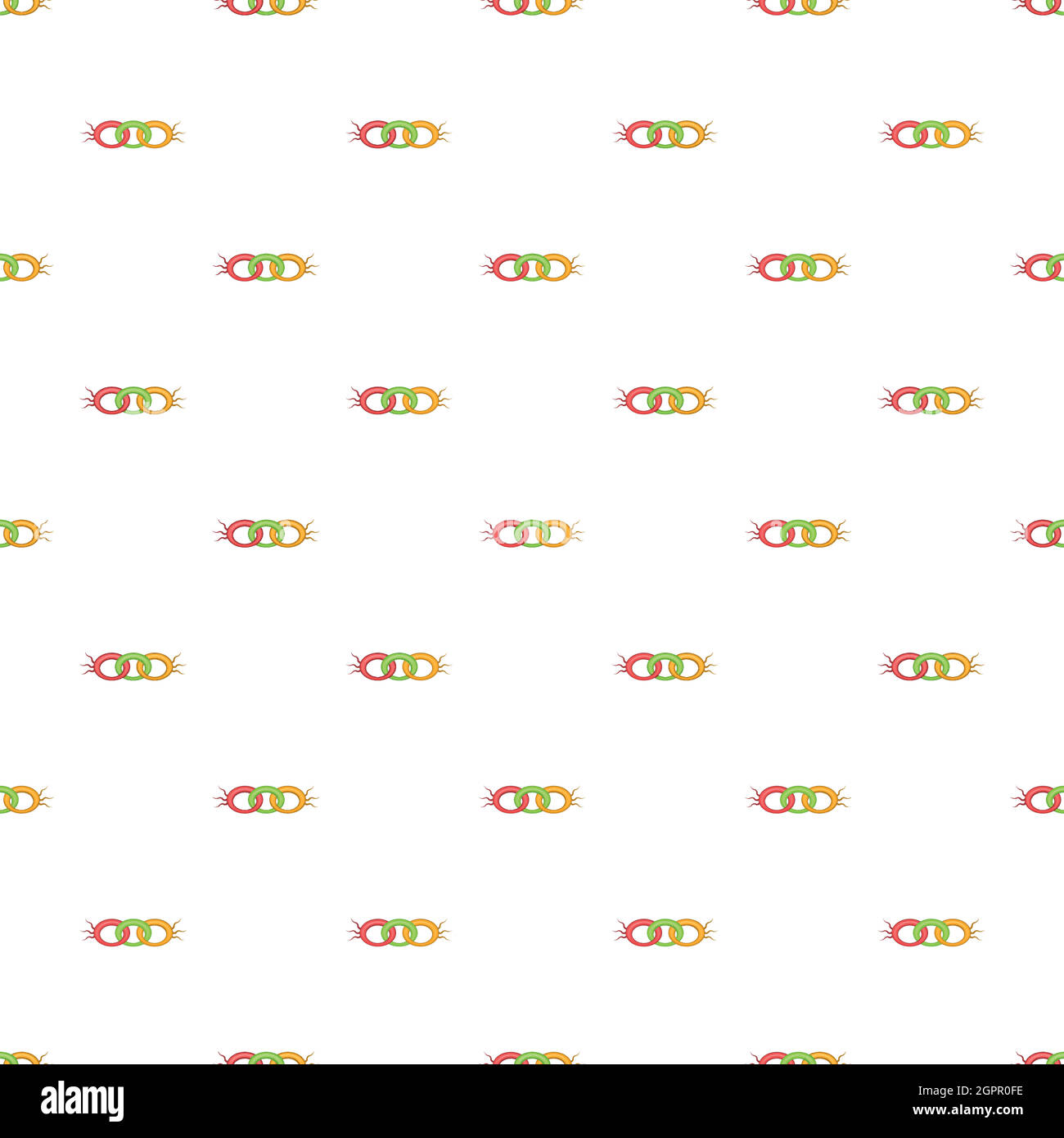 DNA strand pattern, cartoon style Stock Vector