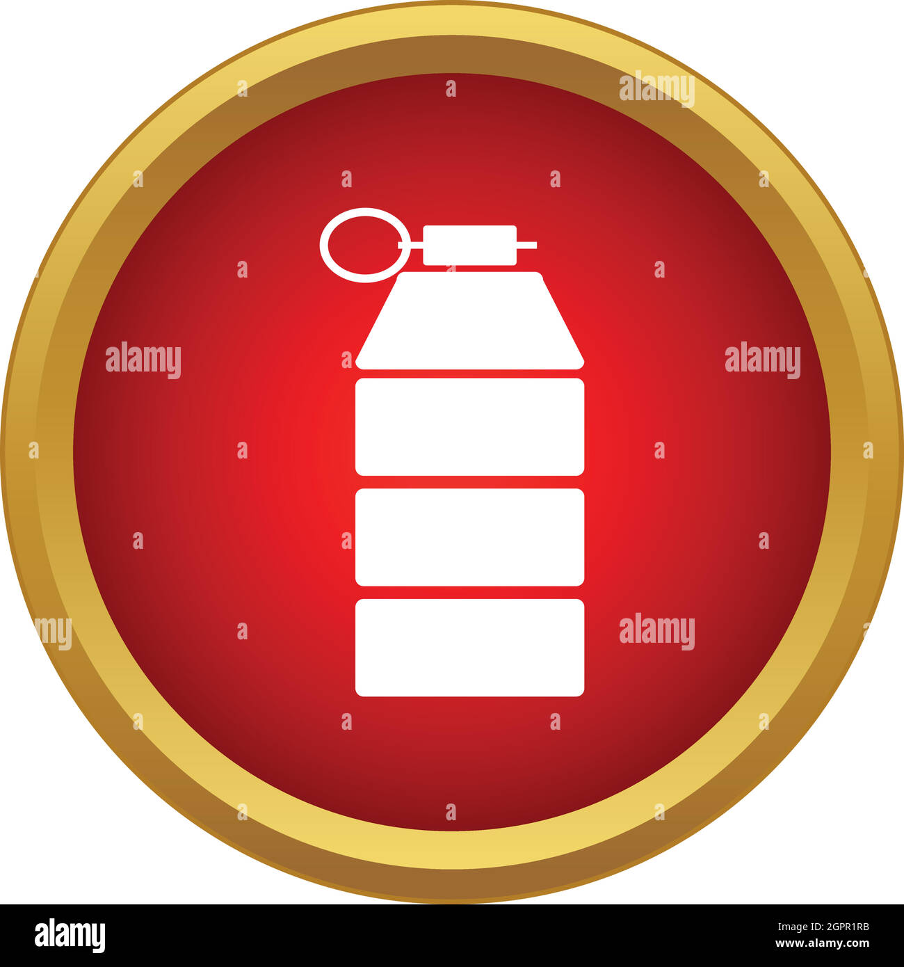 Grenade icon in simple style Stock Vector Image & Art - Alamy