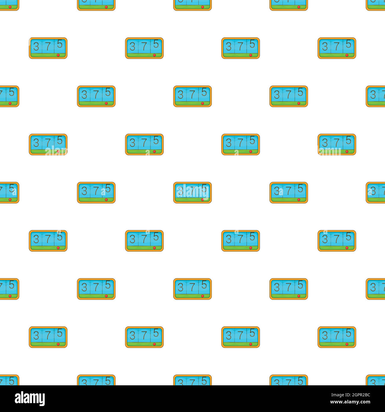 Taximeter pattern, cartoon style Stock Vector