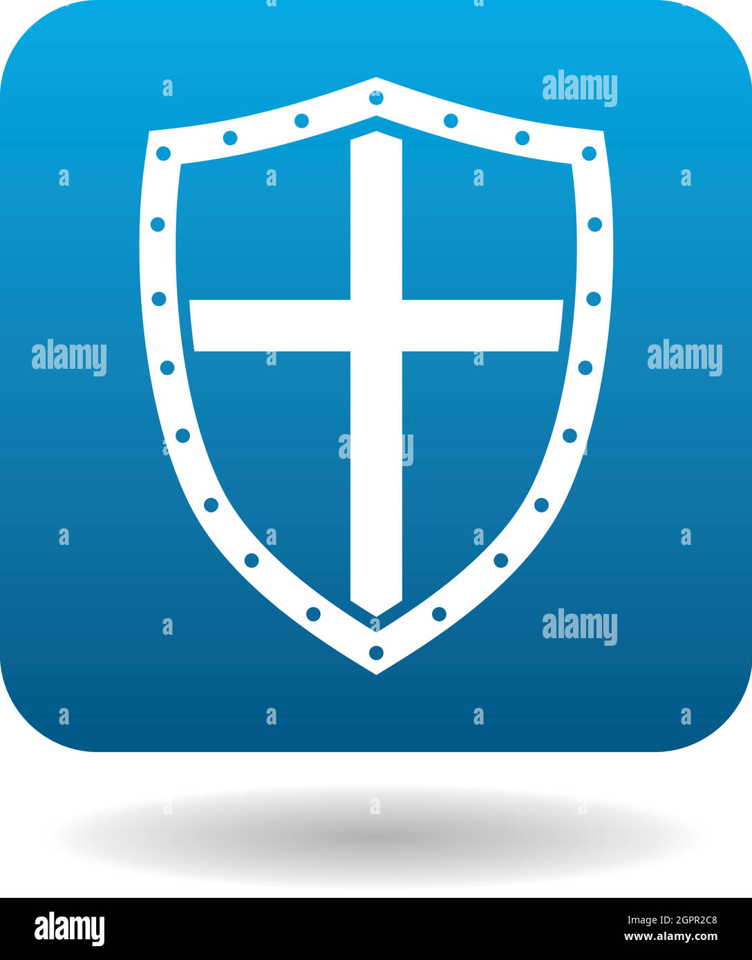Shield icon, simple style Stock Vector Image & Art Alamy
