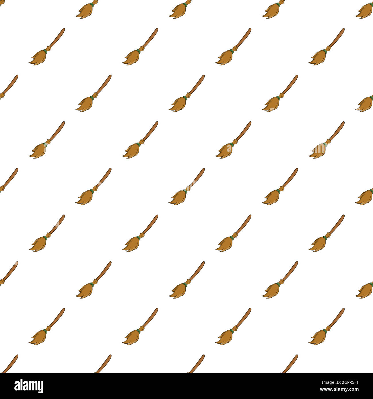 Witches broom pattern, cartoon style Stock Vector Image &amp; Art - Alamy