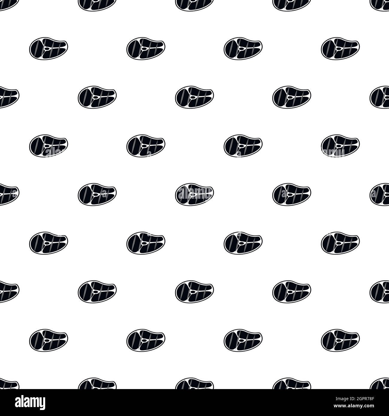 Steak pattern, simple style Stock Vector