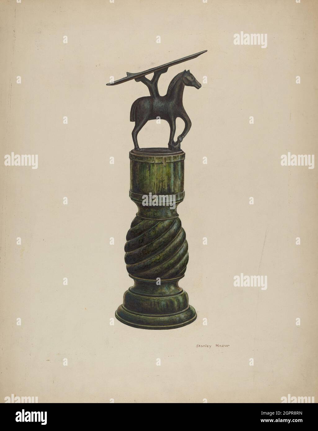 Shoe Shine Foot Rest, c. 1941 Stock Photo Alamy