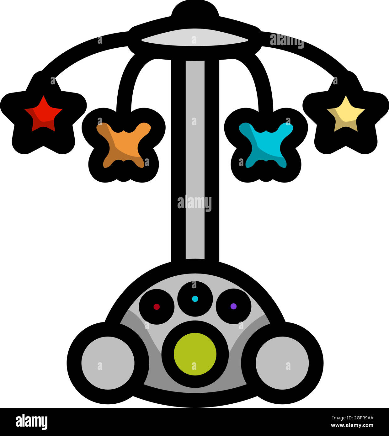 Baby Carousel Icon Stock Vector