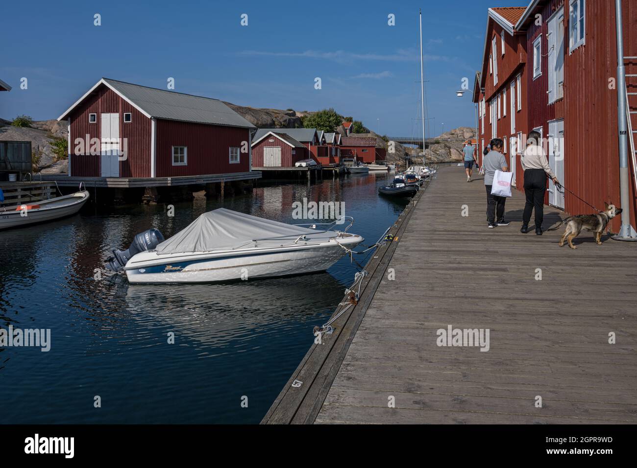 september-10-2021-smogen-sweden-the-old-wooden-beach-houses-along