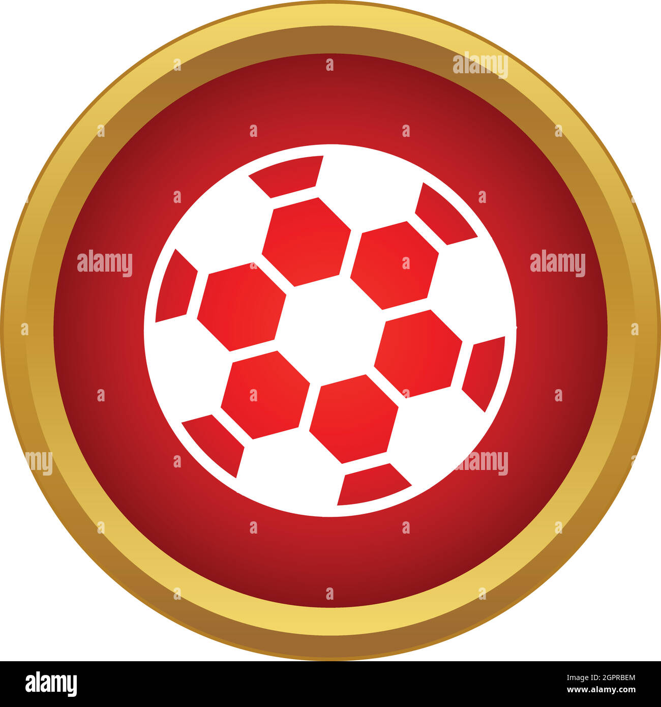 Professional soccer ball icon, simple style Stock Vector