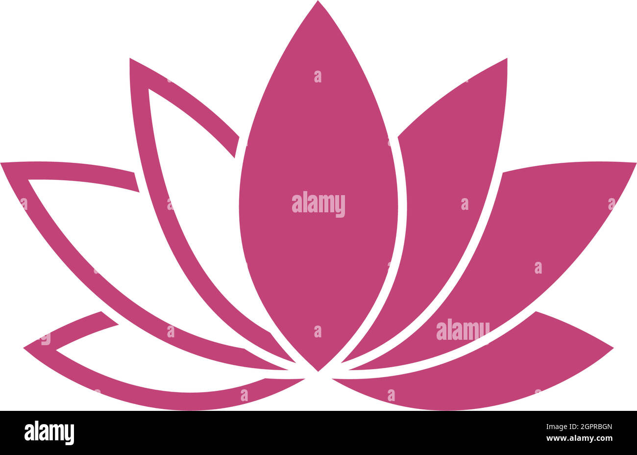 Beauty Lotus flowers logo icon design template Stock Vector