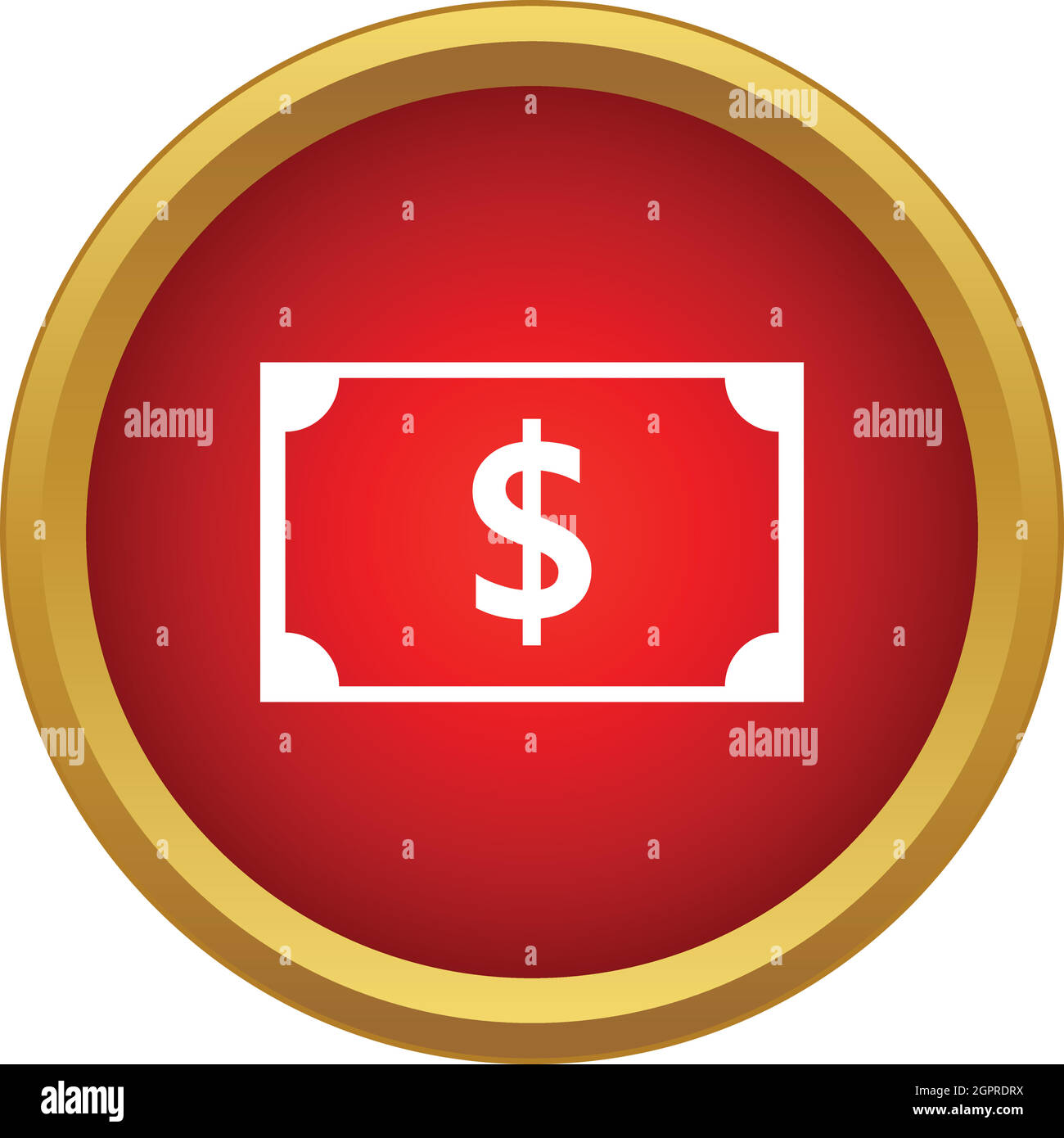 dollar-banknote-icon-in-simple-style-stock-vector-image-art-alamy