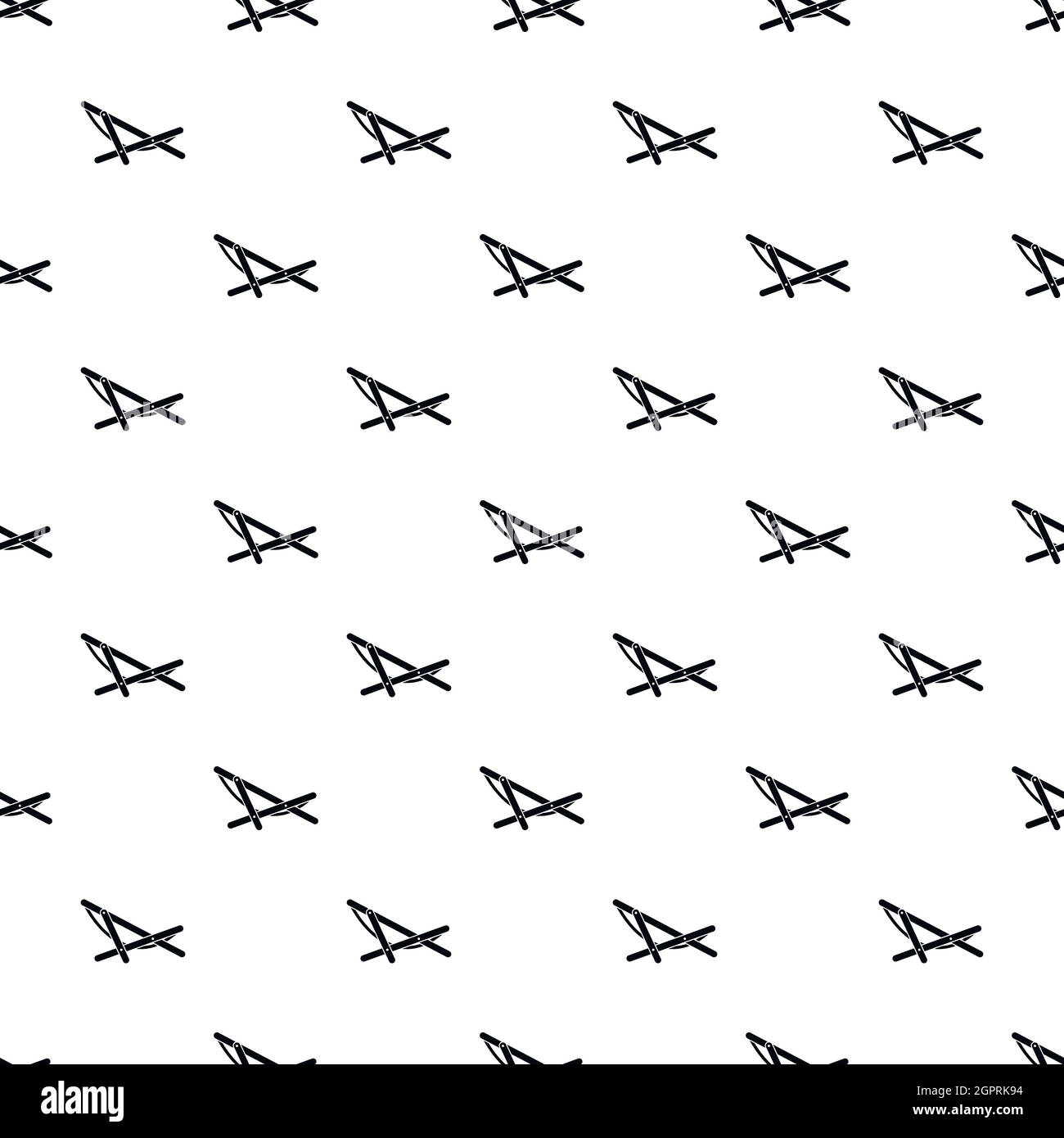 Chaise pattern, simple style Stock Vector