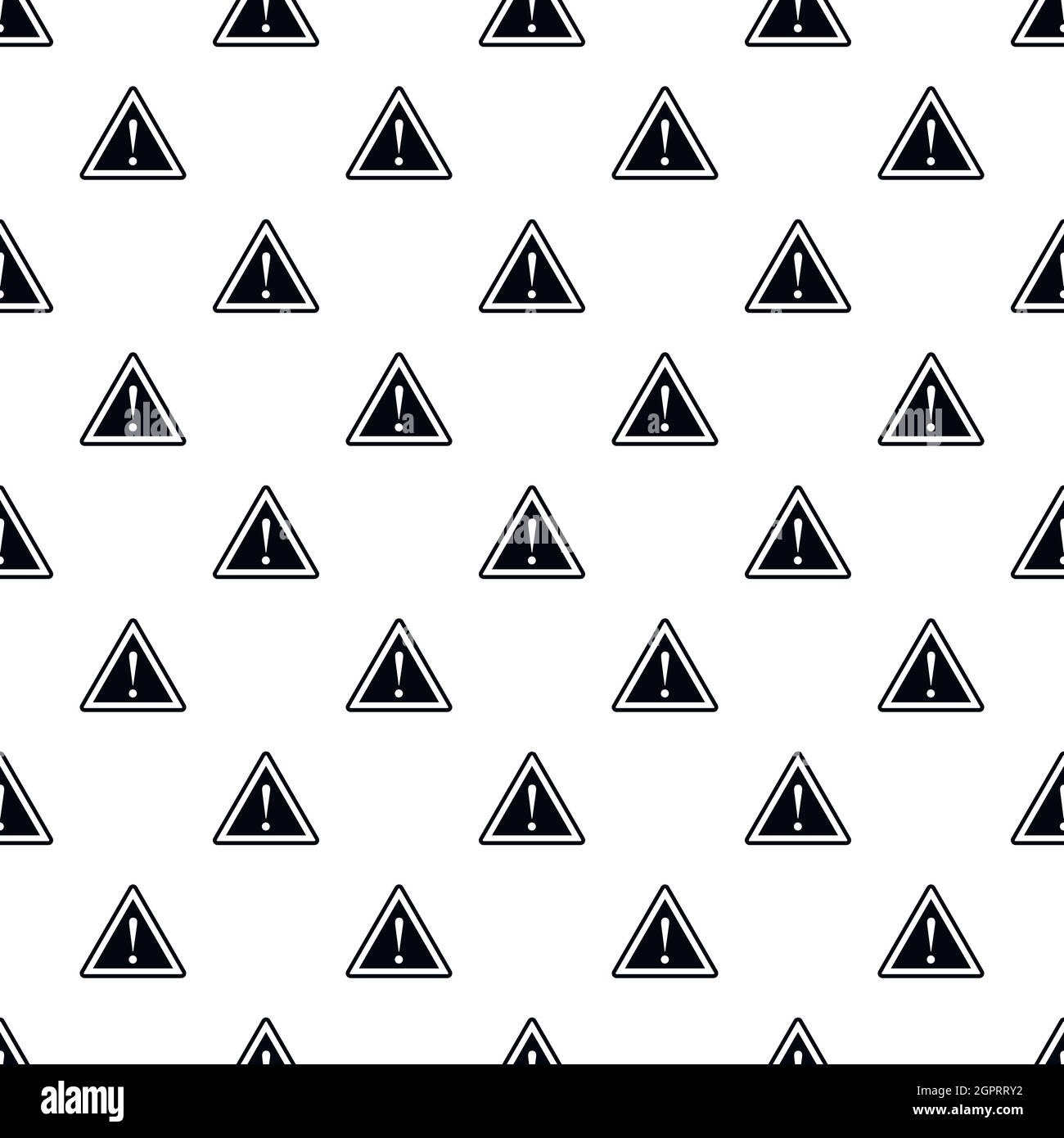 Road sign warning pattern, simple style Stock Vector