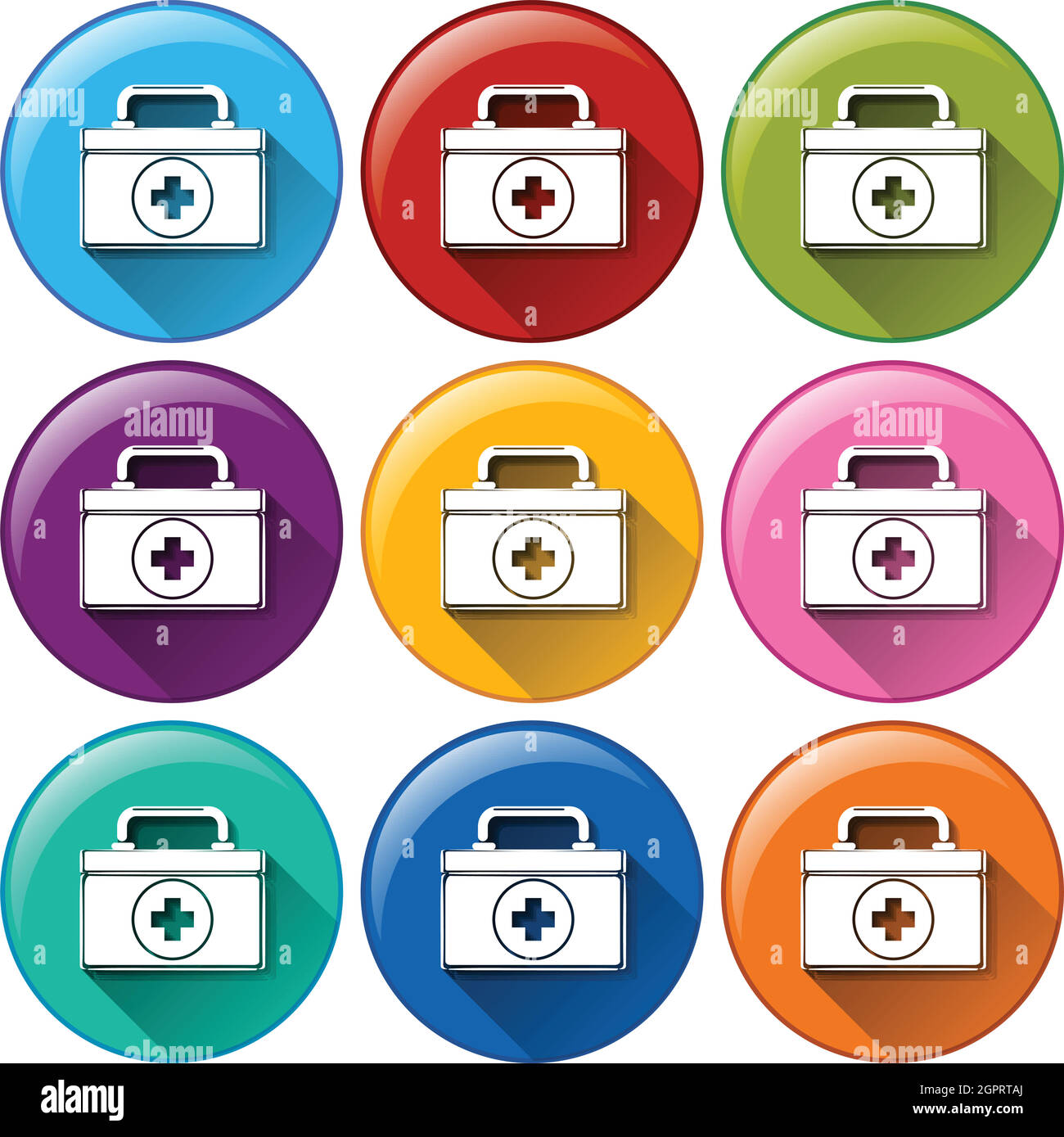 Medical box icons Stock Vector Image & Art Alamy