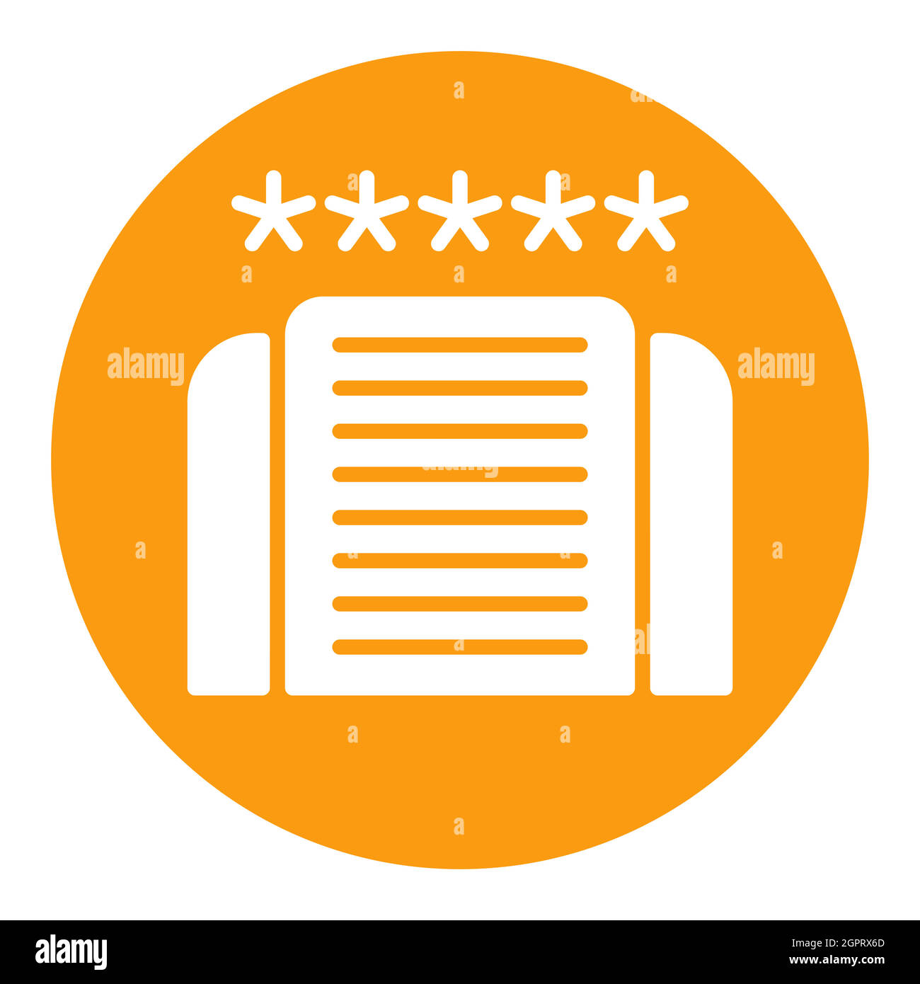 Five star hotel vector flat isolated white glyph icon Stock Vector