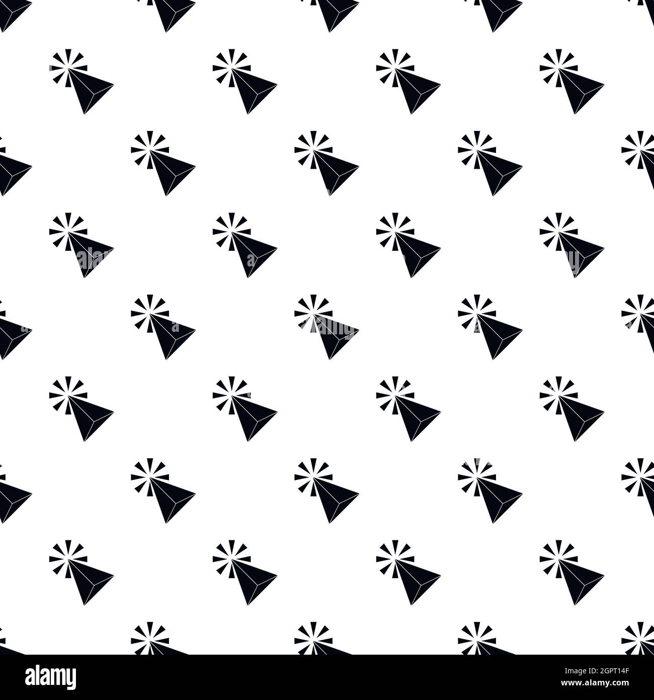 Computer cursor pattern, simple style Stock Vector