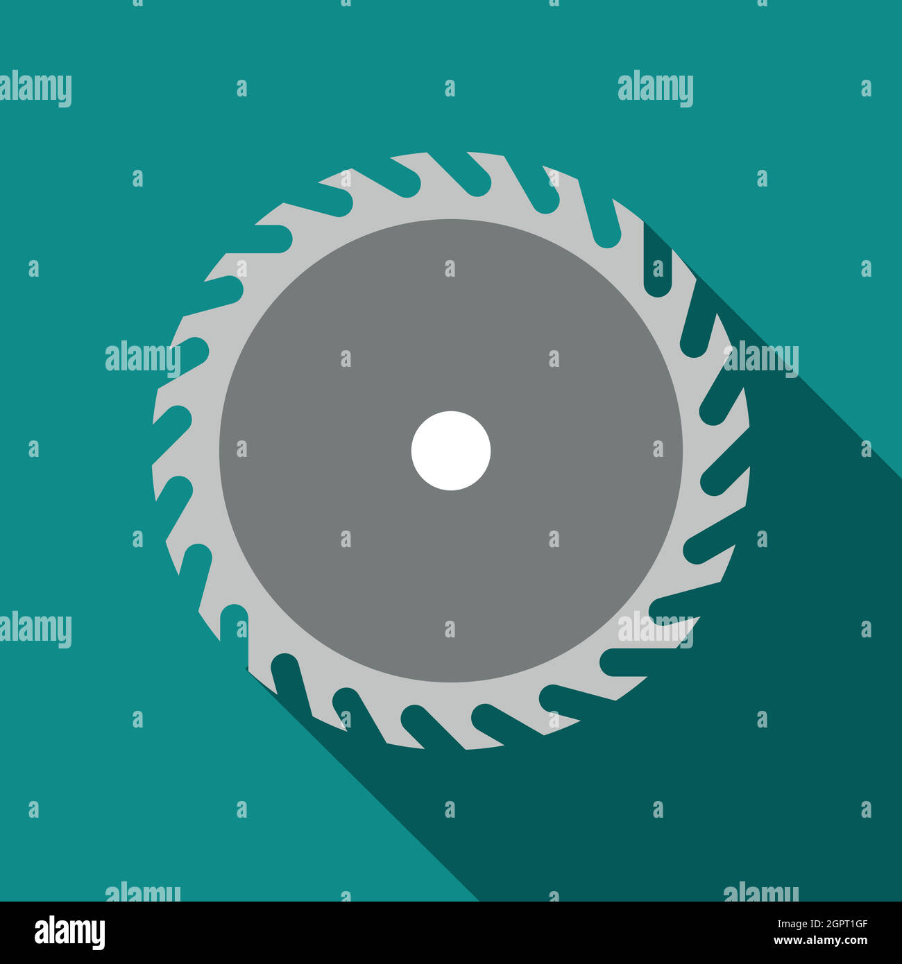Saw blade icon, flat style Stock Vector Image & Art Alamy