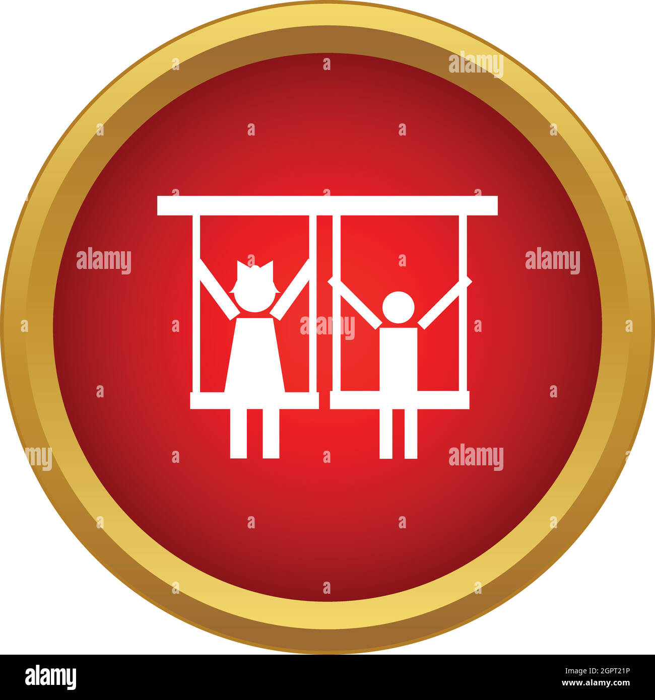 Children ride on swing icon, simple style Stock Vector Image & Art - Alamy