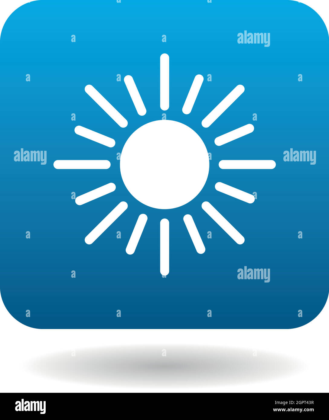Sun icon in simple style Stock Vector Image & Art - Alamy