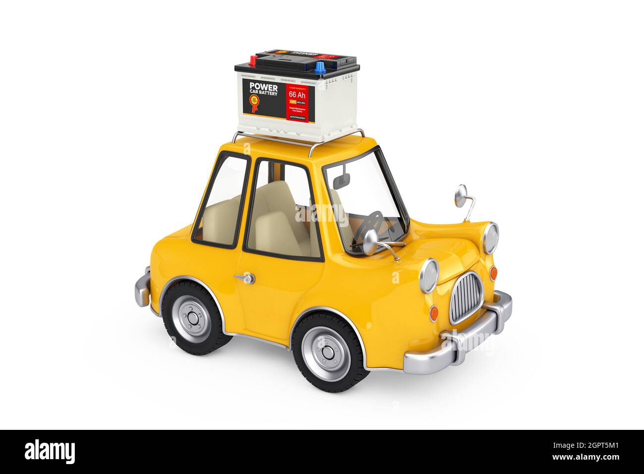 Rechargeable Car Battery 12V Accumulator with Abstract Label with Yellow Cartoon Car on a white background. 3d Rendering Stock Photo - Alamy Rechargeable Car Battery 12V Accumulator with Abstract Label with Yellow Cartoon Car on a white background. 3d Rendering Stock Photo - Alamy