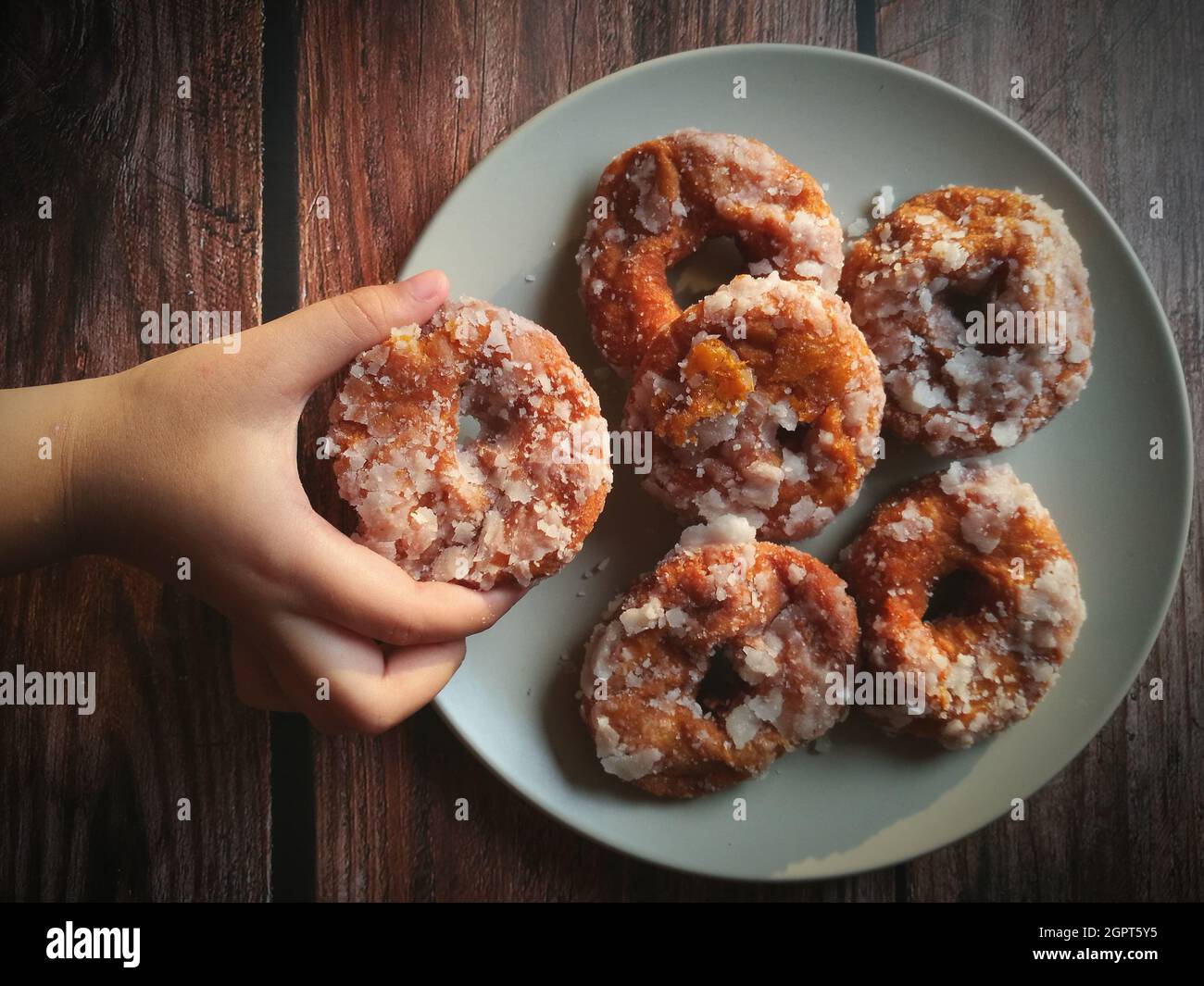 Traditional Malay Pastry Made From Sweet Potato Called Kuih Keria Stock Photo Alamy