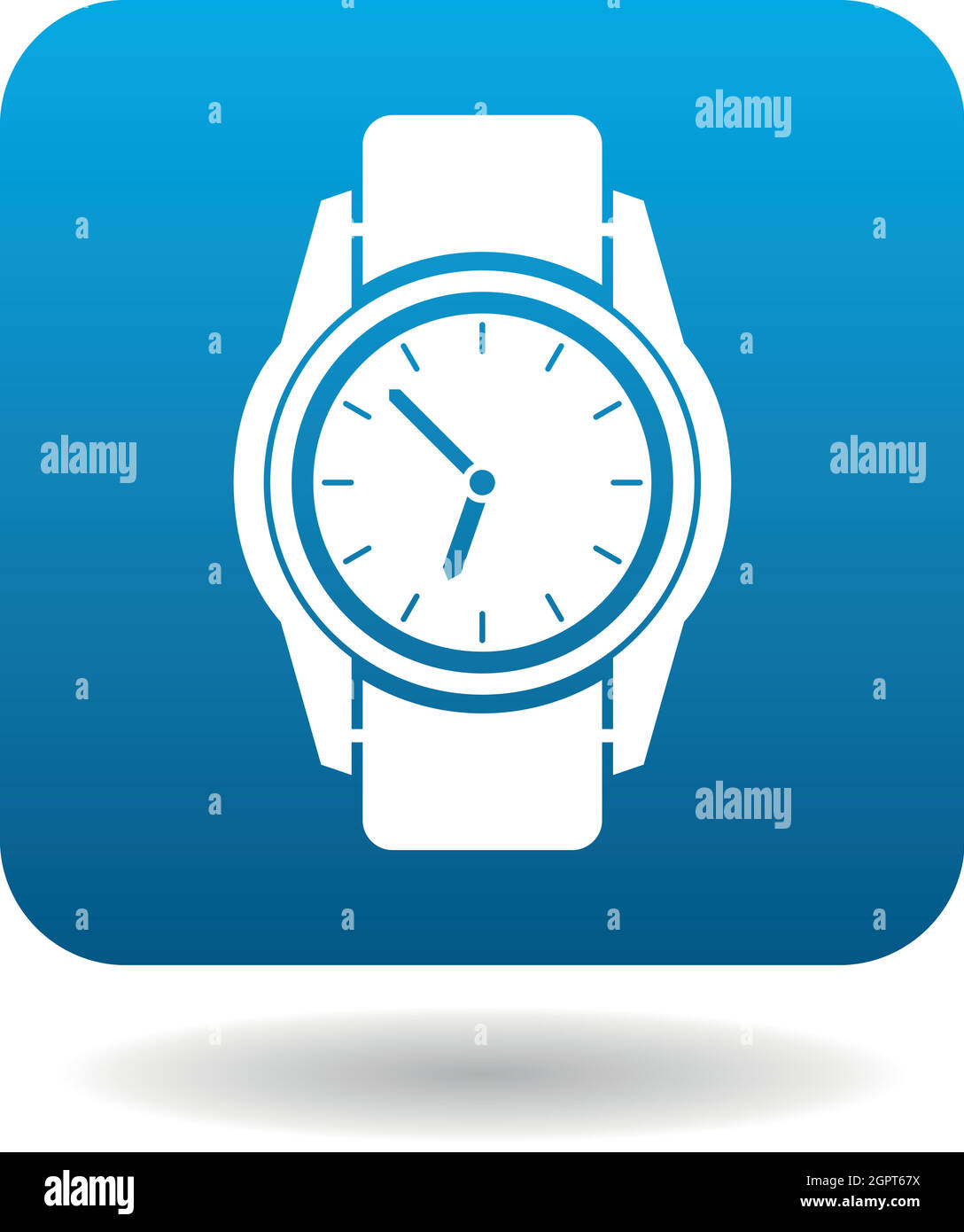 Hand watch icon, simple style Stock Vector