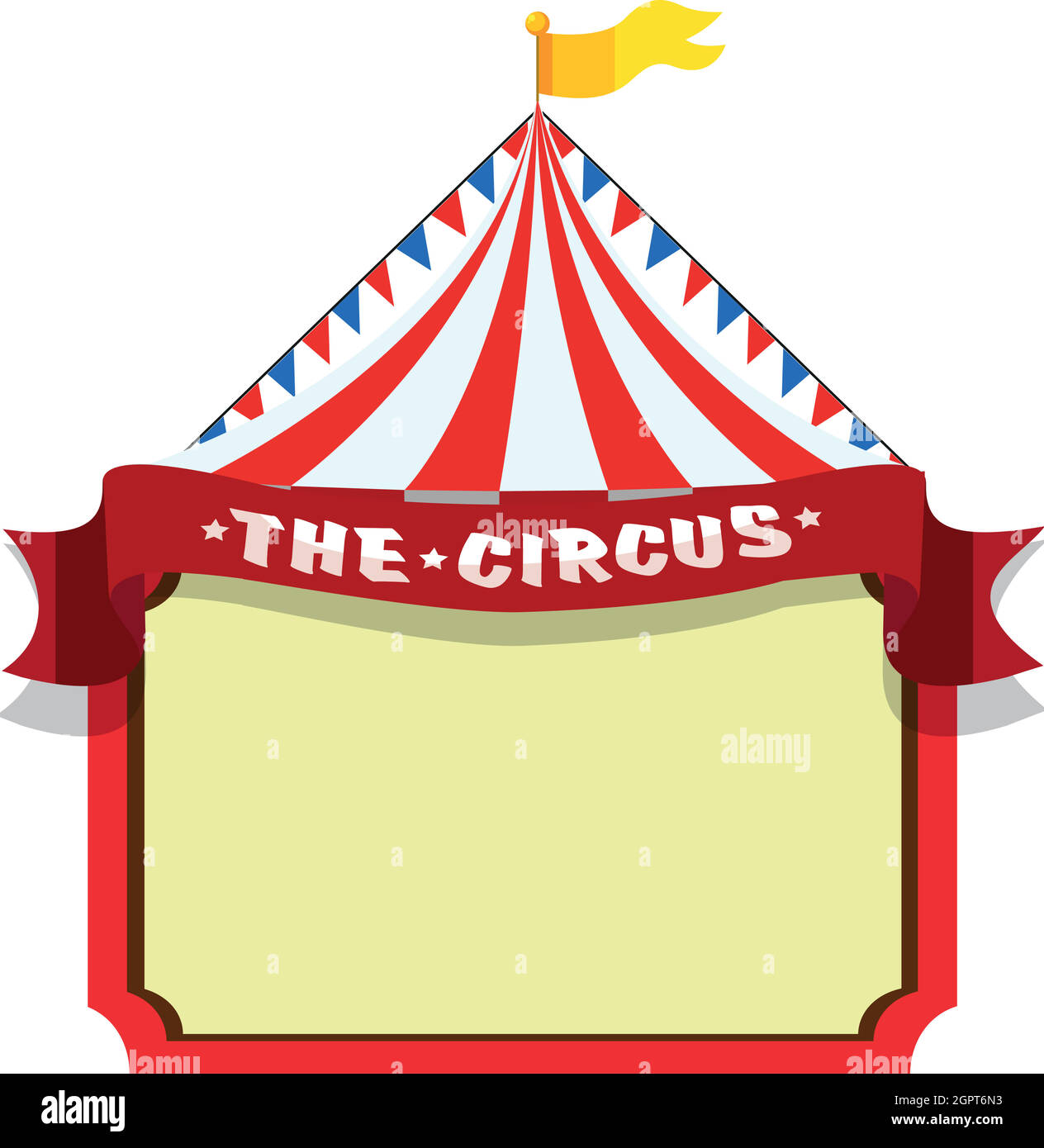 Circus, fun fair, amusement park theme template Stock Vector Image ...
