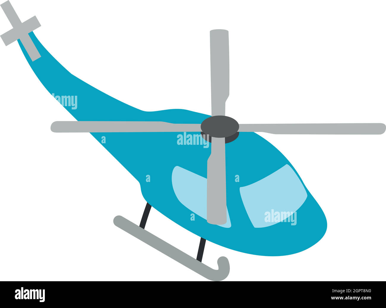 Helicopter icon, isometric 3d style Stock Vector