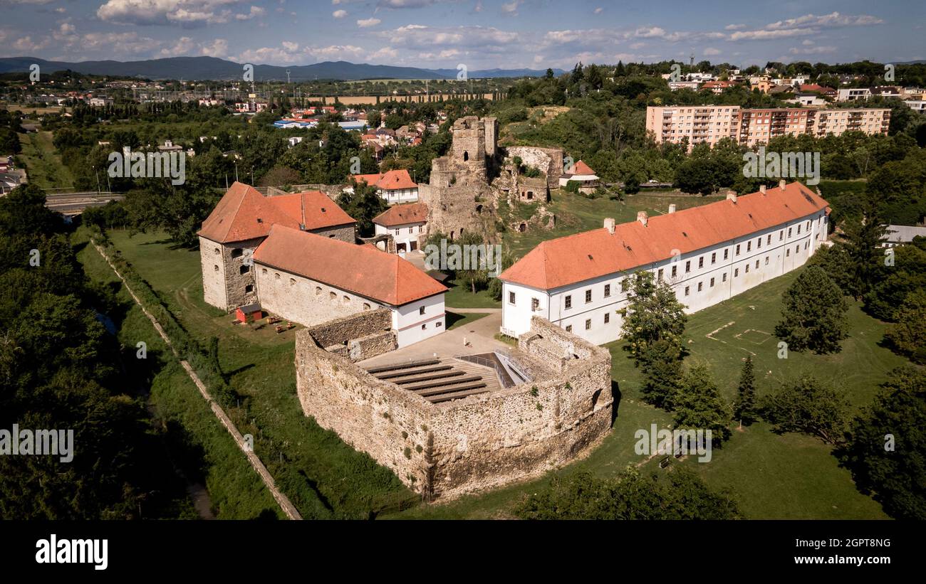 Aerial View Of The Castle In Levice Slovakia Stock Photo Alamy