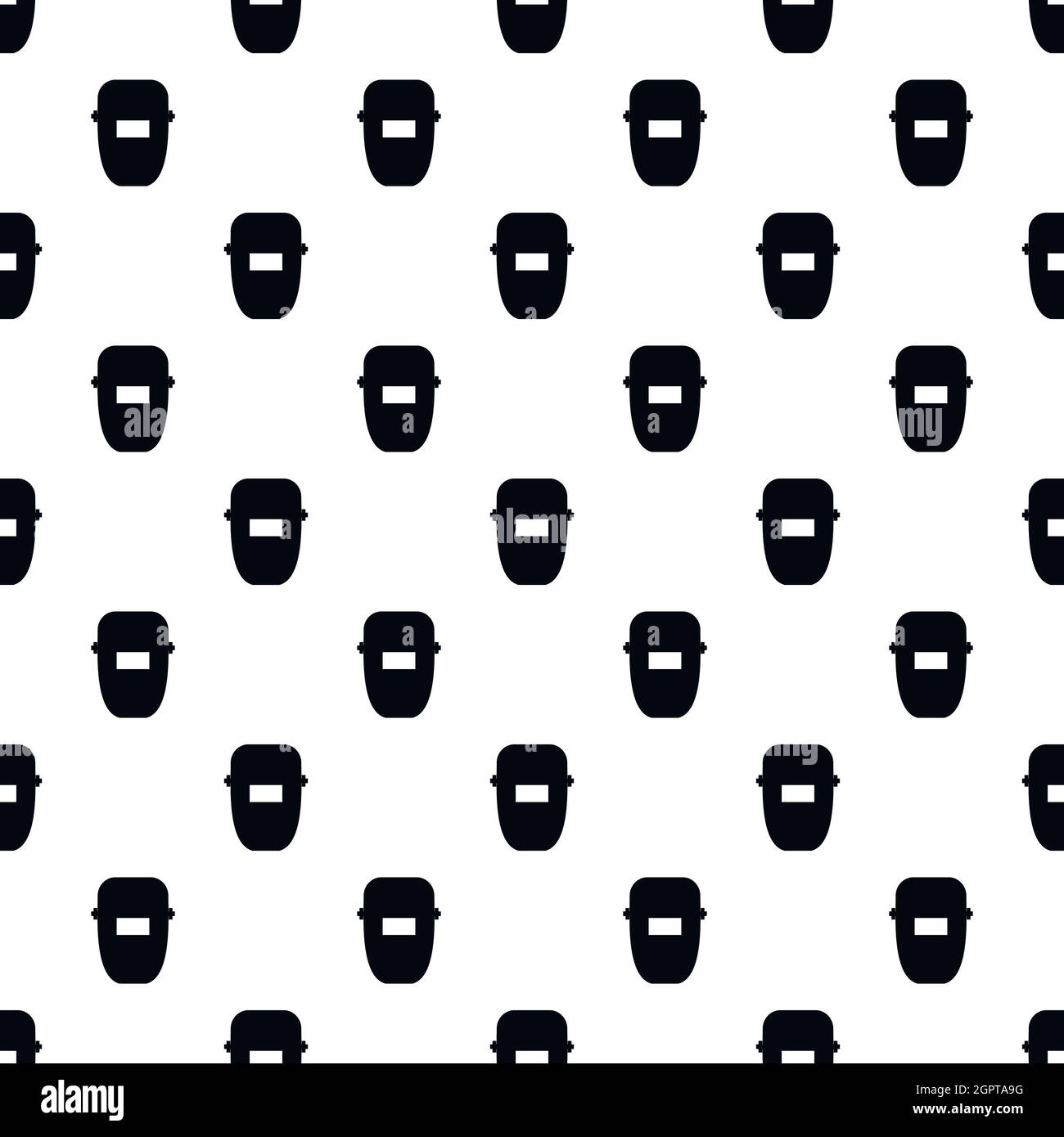 Mask of welder pattern, simple style Stock Vector