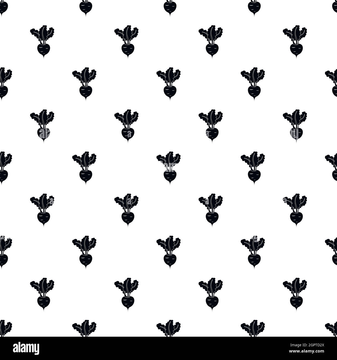Turnip pattern, simple style Stock Vector