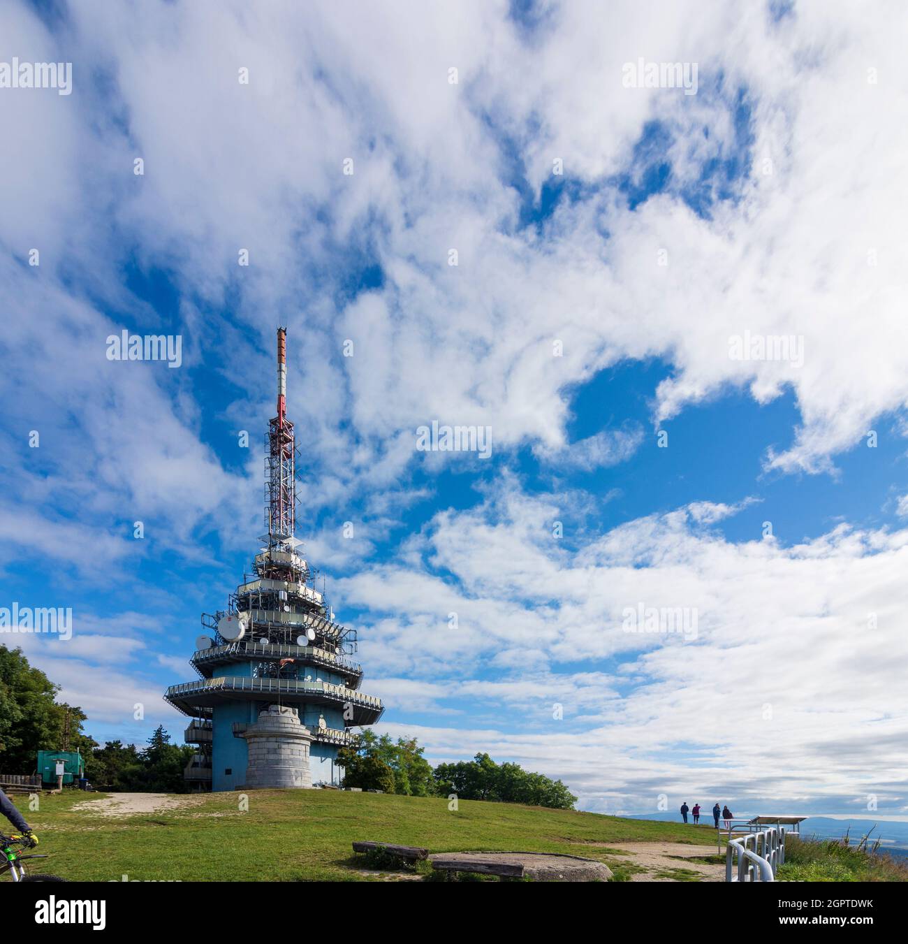 Nitra (Neutra): radio tower on Zobor mountain in , , Slovakia Stock Photo