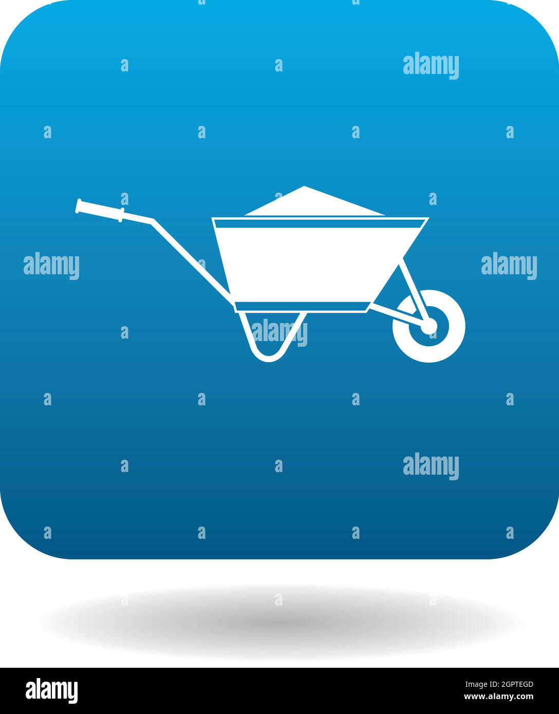 Wheelbarrow icon in simple style Stock Vector Image & Art Alamy